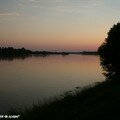 Couché de soleil sur la Loire vers d'Orléans