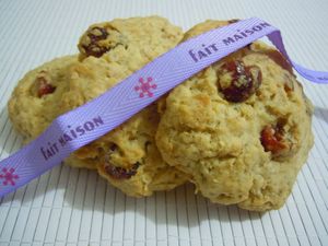cookies flocons d'avoine cranberries (3)