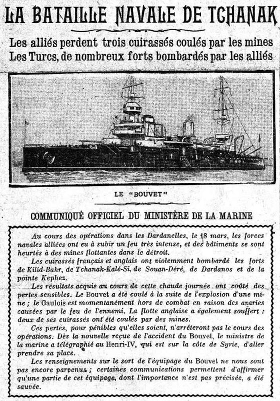 Dadanelles Le Matin 20 03 1915-1