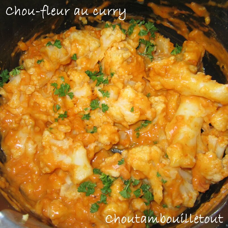 Chou-fleur au curry