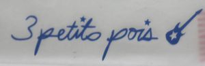 Etikflex 3 petitts pois bleu pacific