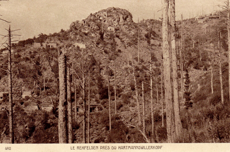 le Rehfelsen, près du Hartmannswillerkopf