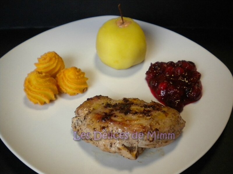 Pommes pochées au foie gras