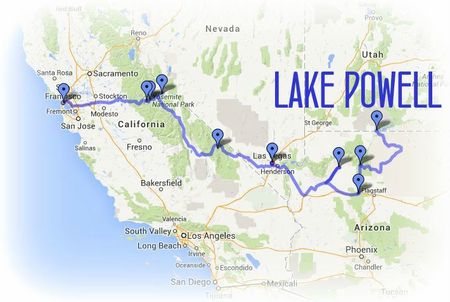 Road Trip USA juillet 2013 - etape 9 LAKE POWELL chez Gloewen et Scrat