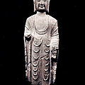 Bouddha debout, chine, dynastie des qi du nord (550-577 ap jc)