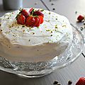Fraisier - pistache façon layer cake