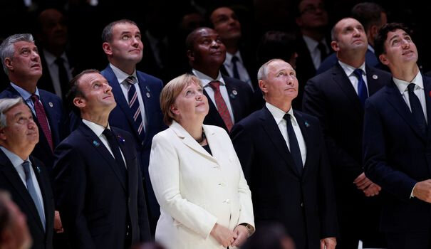 le-secretaire-general-des-nations-unies-antonio-guterres-emmanuel-macron-angela-merkel-vladimir-putin-et-le-premier-ministre-canadien-justin-trudeau-