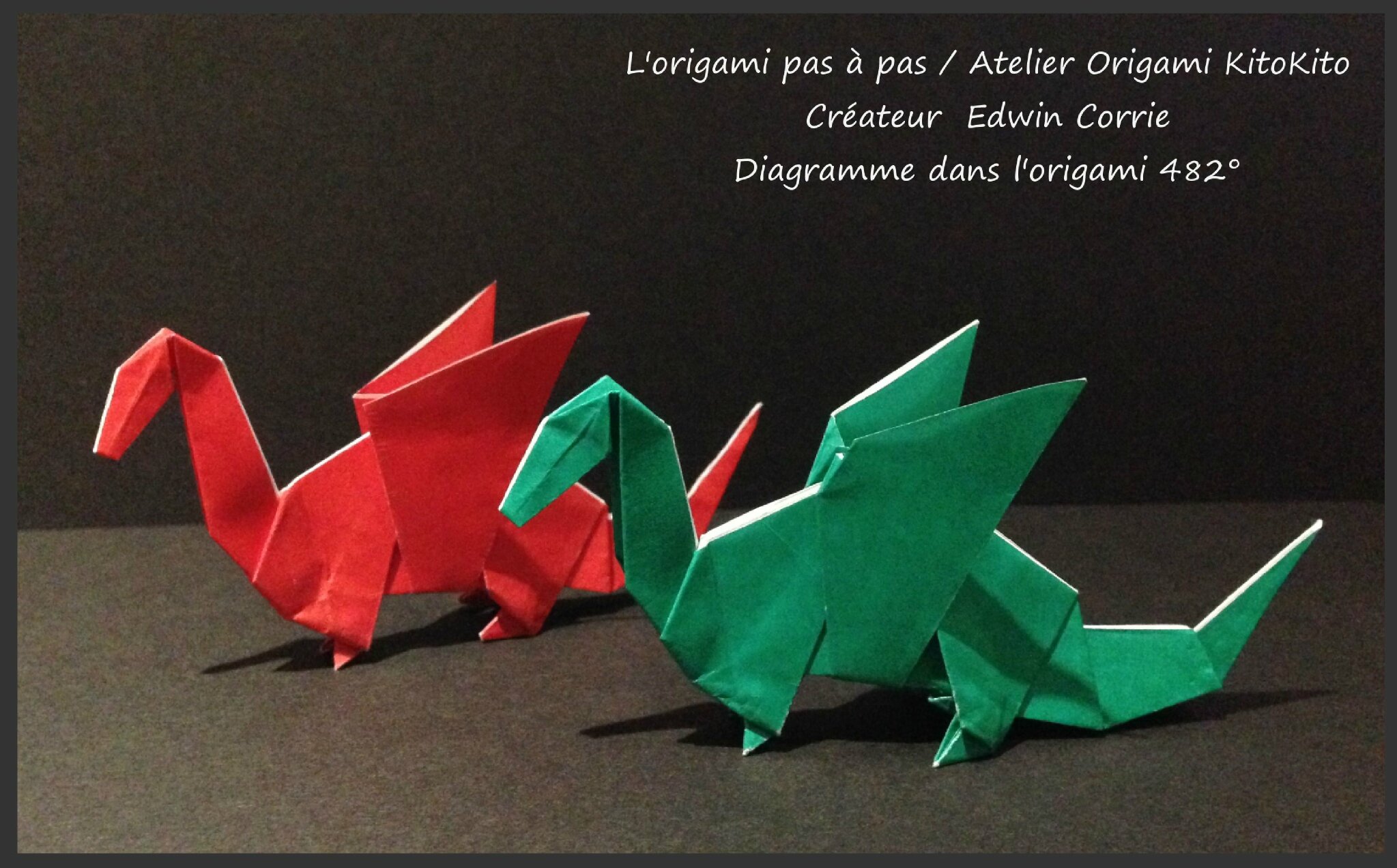 Dragon 1 Pour Halloween L Origami Pas A Pas Atelier Origami Kitokito