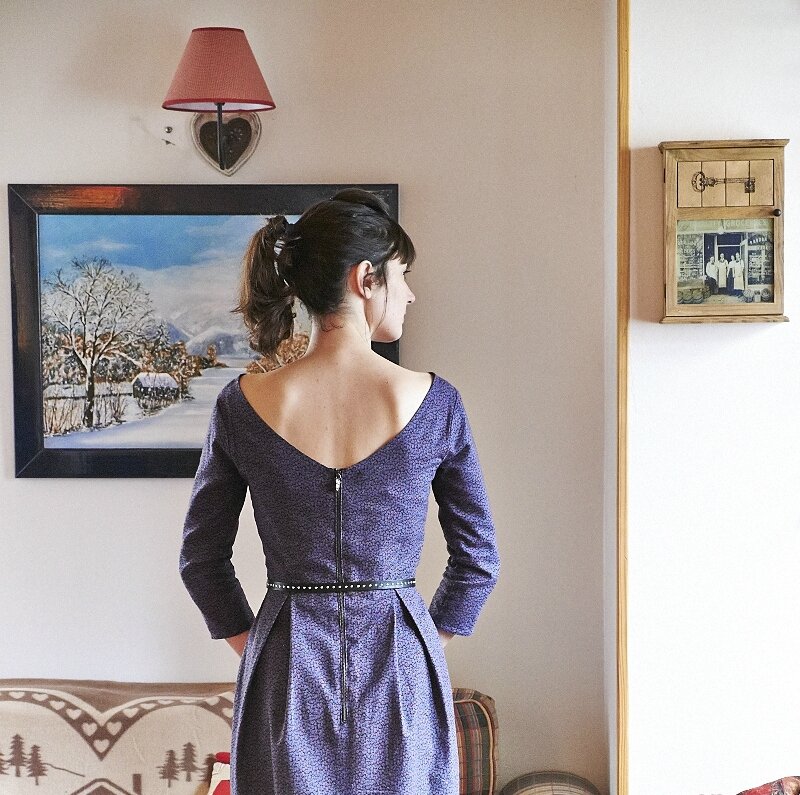 Robe Bordeaux Romanne Couture 3