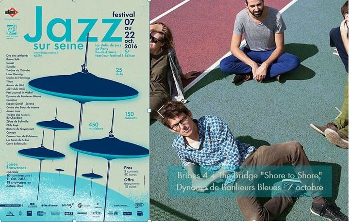 Jazz sur Seine 2016 Bribe4 et Affiche