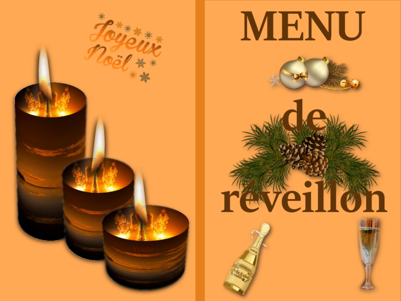 CARTE MENU NOËL A IMPRIMER - creationsy