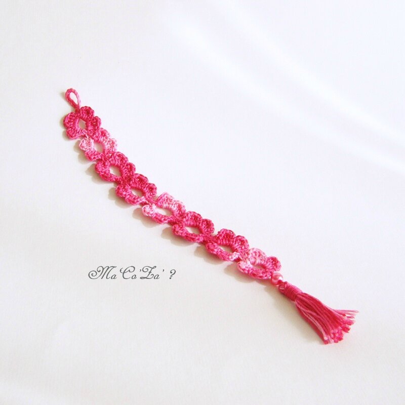marque page bracelet au crochet 3