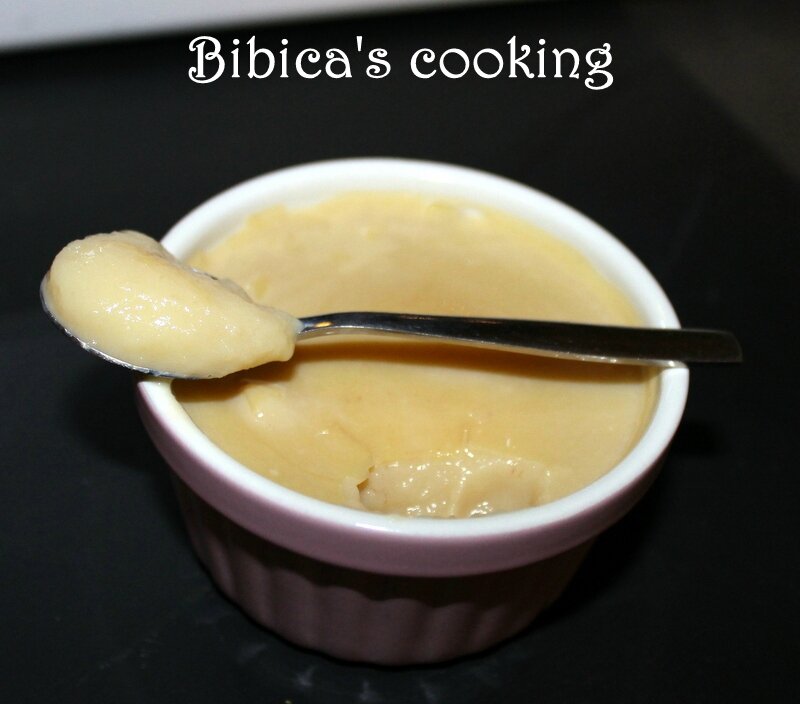 Pudding vanille aux poires au Cook’in cuillère