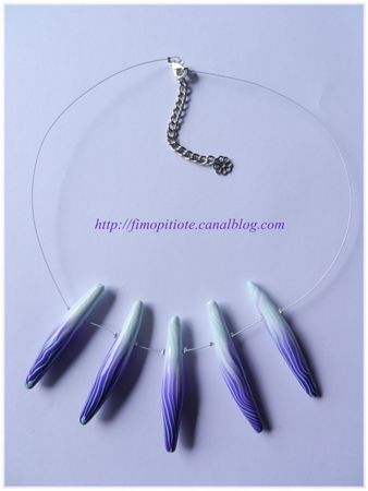 pate fimo bijoux polymere collier bracelet boucle d oreille artisanat (26)