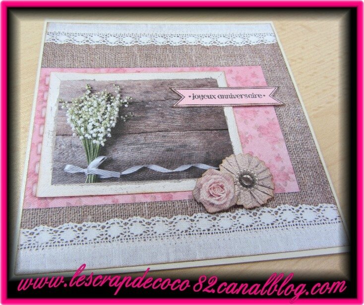 Carte Muguet Joyeux Anniversaire Le Scrap De Coco