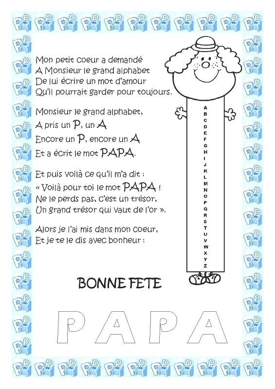 Poemes Fetes Des Peres Assistante Maternelle Argenteuil Orgemont