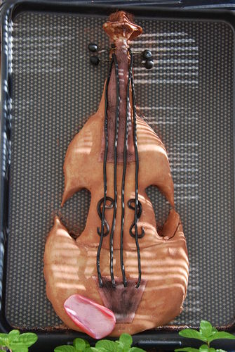 Gateau Violon Photo De Mes Gateaux Ma Cuisine Jaune Citron