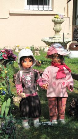 jardin Oullins-poupées