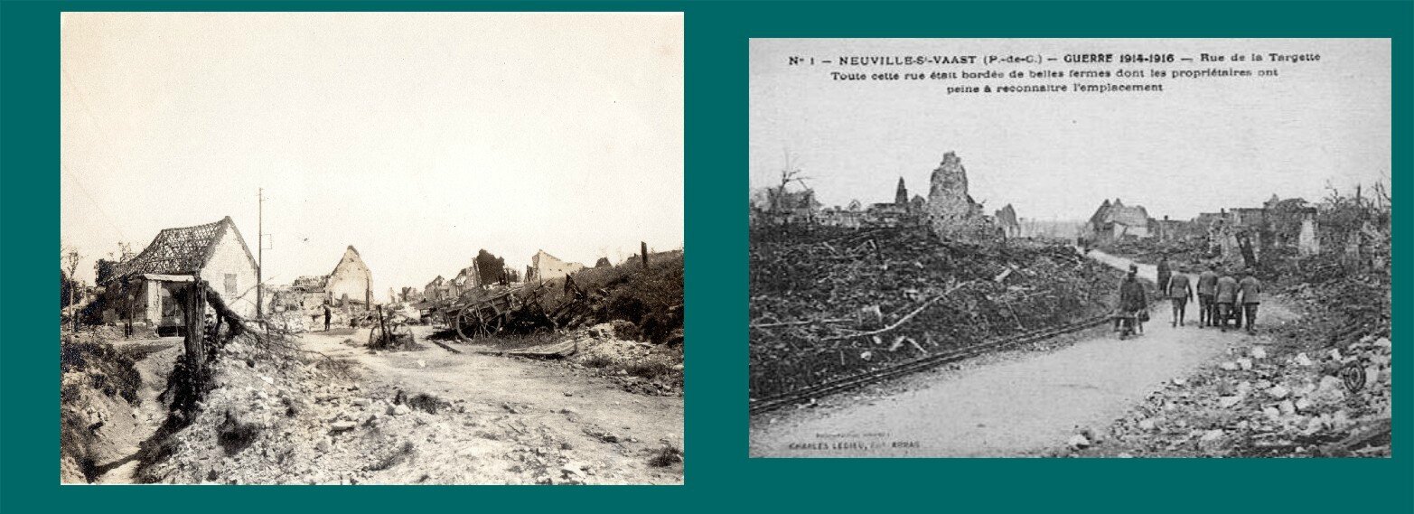 Neuville-Saint-Vasst (Pas-de-Calais), ruines