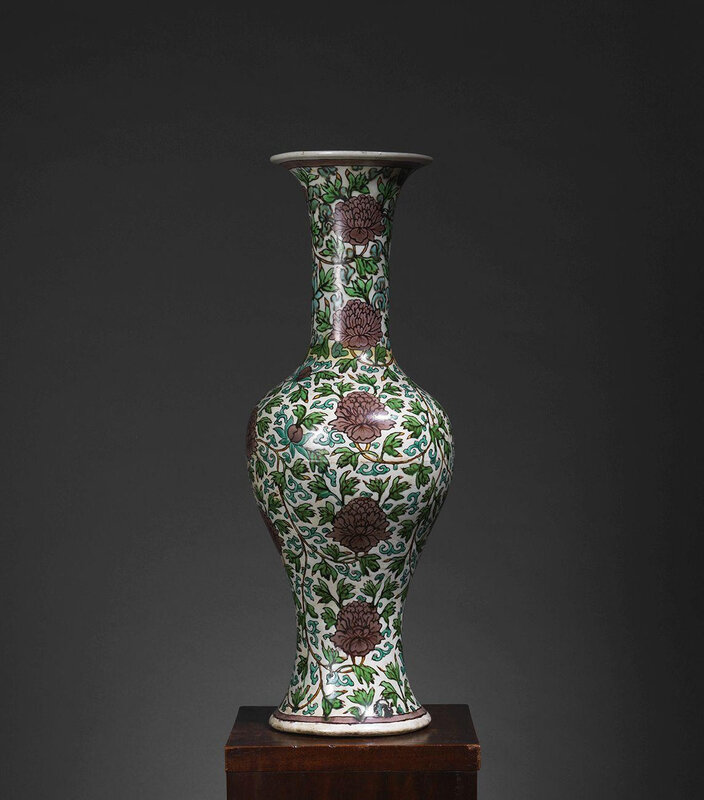 Vase balustre Chine, Dynastie Ming ca 16° siècle