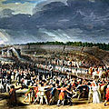 Le 15 juillet 1790 à mamers : fédération.