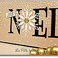 carte NOEL or détail