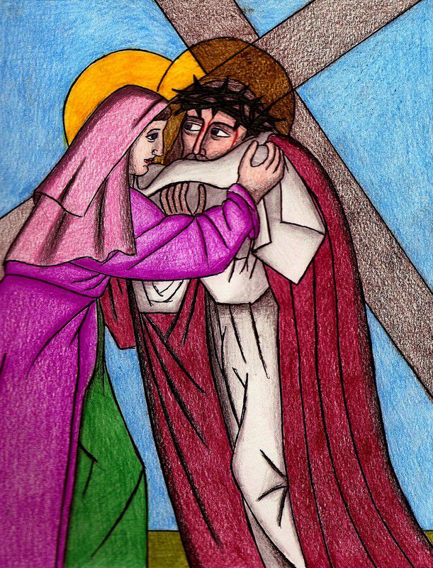 Sainte Véronique essuyant le Visage de Jésus