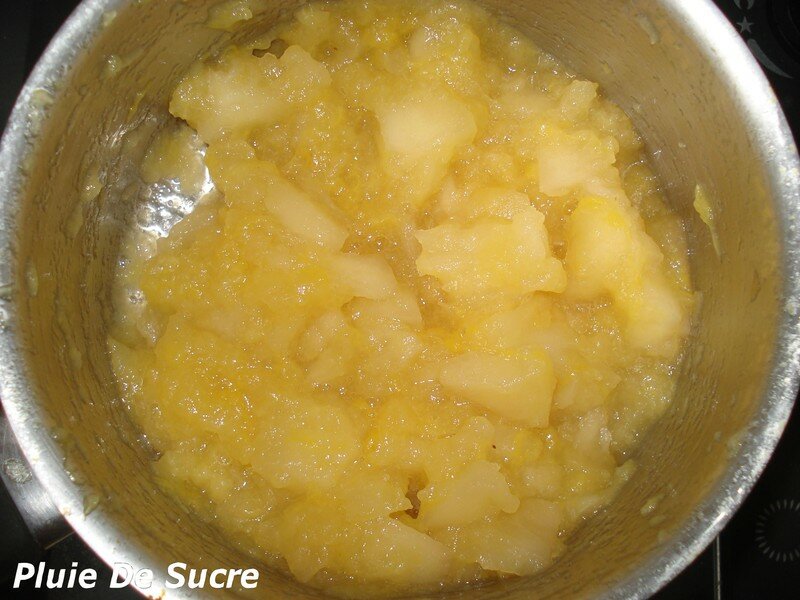 Compote Pomme Nectarine à la fleur de Badiane Pluie De Sucre