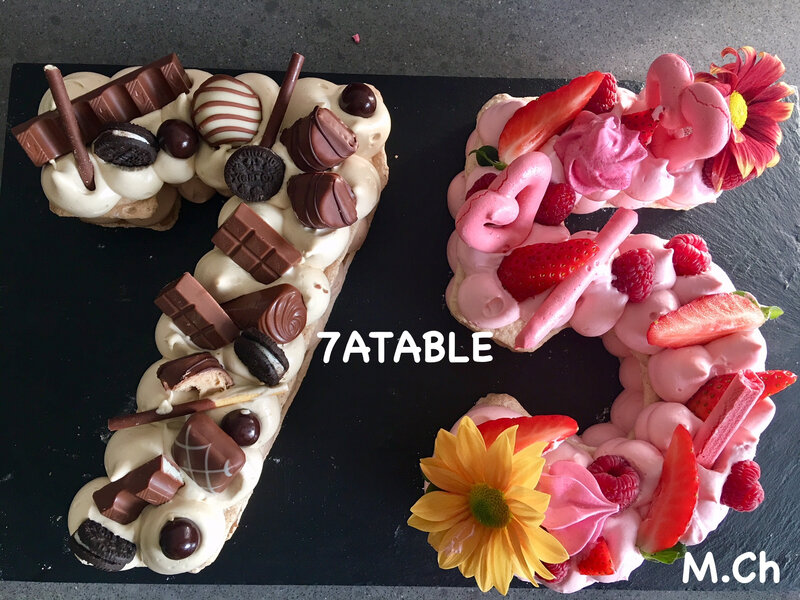 Numbers Cakes - 7 A TABLE