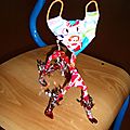 Atelier Déchets d'Oeuvre Mérindol 2007 - Petit chat en plastique - Recyclage récupération création