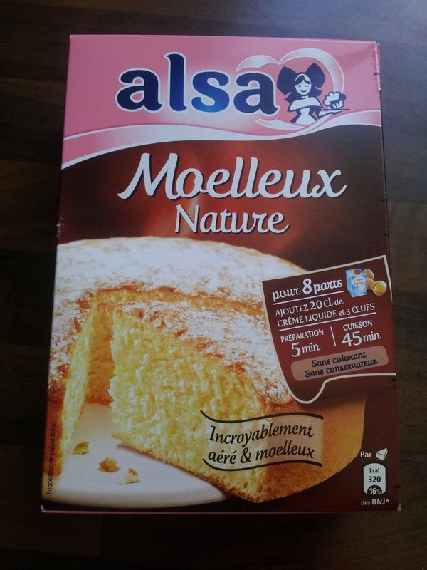 Gateau Alsa Moelleux Nature Ma Petite Douceur