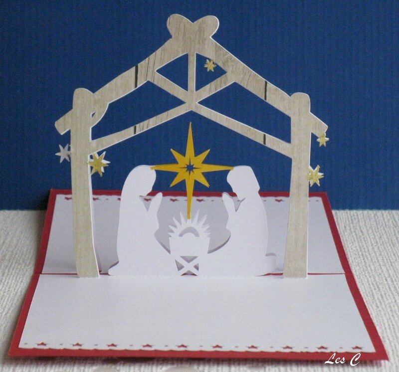 Crèche kirigami, pop up - Les "C"