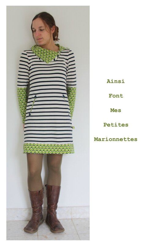 robe raye verte 5