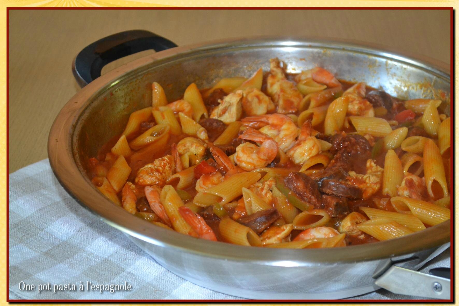 One pot pasta à l'espagnole La cuisine de Lilly