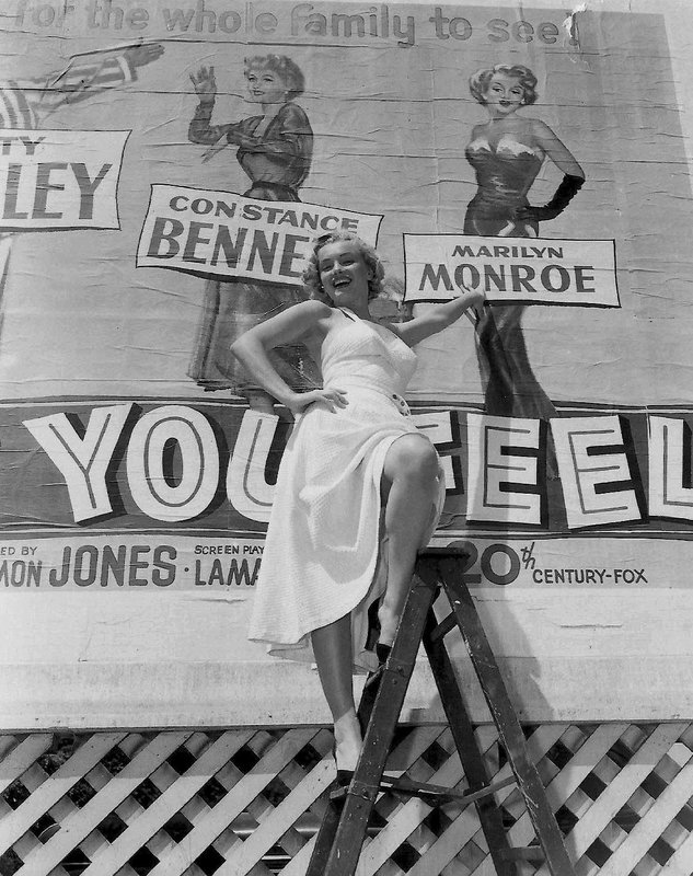 1951-08-MM_in_white_dress-studio_Fox-AYAYF-billboard-1-1