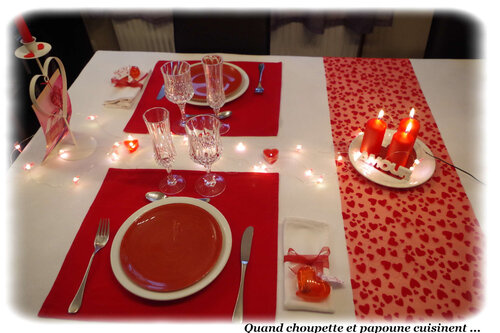 Réaliser sa décoration de table de Saint Valentin
