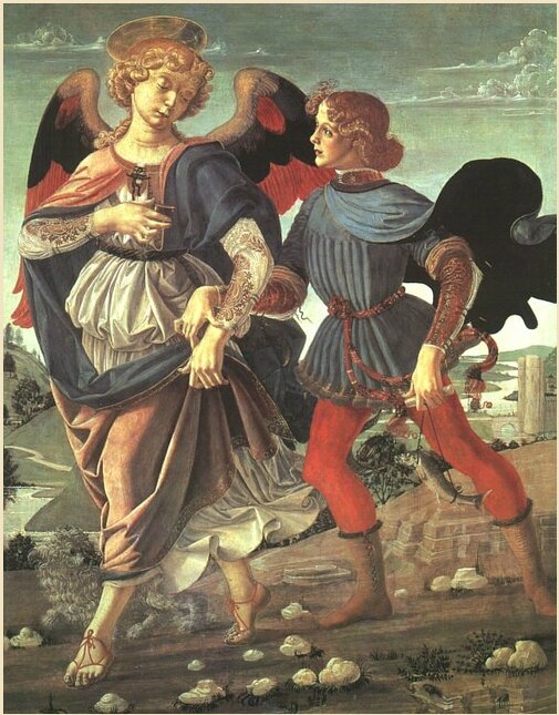 l'Archange Raphaël et le jeune Tobie