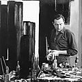 Pierre soulages in his atelier, 1954 by denise colomb
