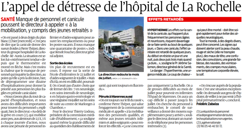 2019 06 28 SO L'appel de détresse de l'hôpital de La Rochelle