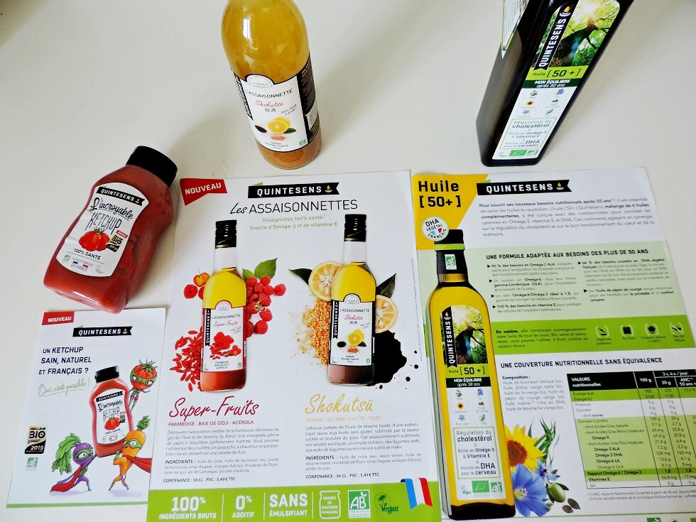 QUINTESENS BIO: huile santé sur mesure et vinaigrette bio - La cuisine de  Ponpon: rapide et facile!