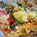 Salade de quinoa et tomate a l'indienne