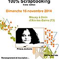 Journée 100% scrapbooking à mouxy près d'aix-les-bains - dimanche 16 novembre 2014