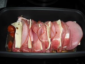 Roti de porc Orloff dans Ultra Pro Tuppeware - Les Délices de Poupette