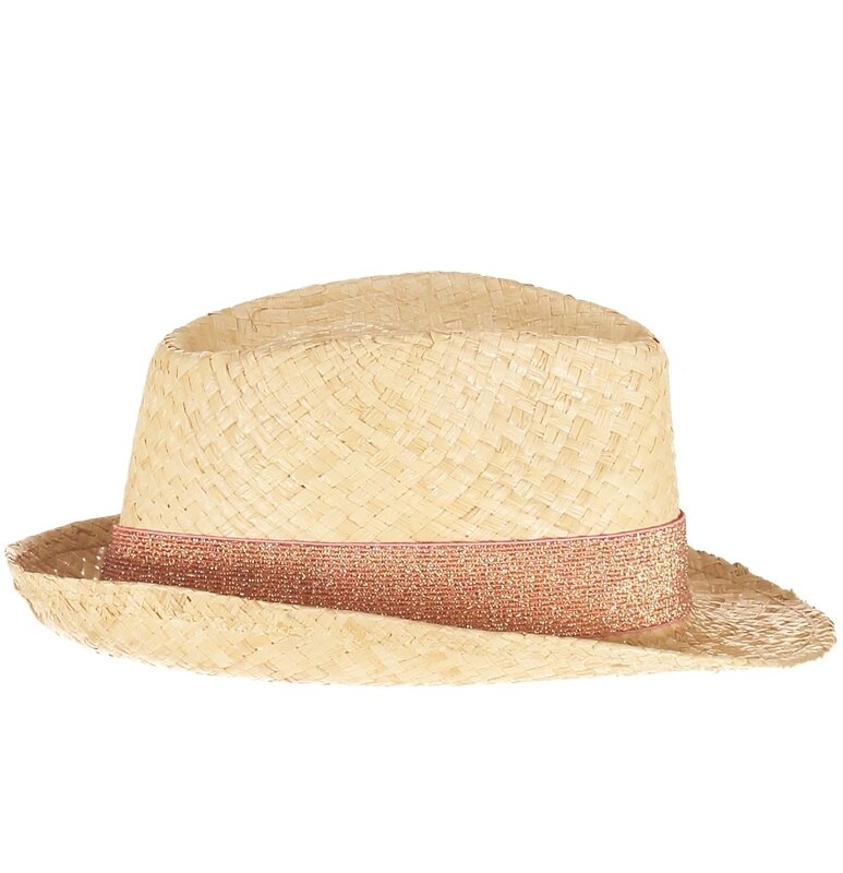 chapeau paillette rose