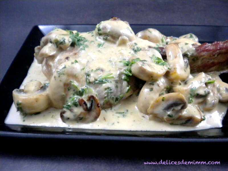 Côtes de porc à la forestière 5