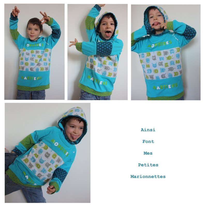 tee shirt monstres gabin 8
