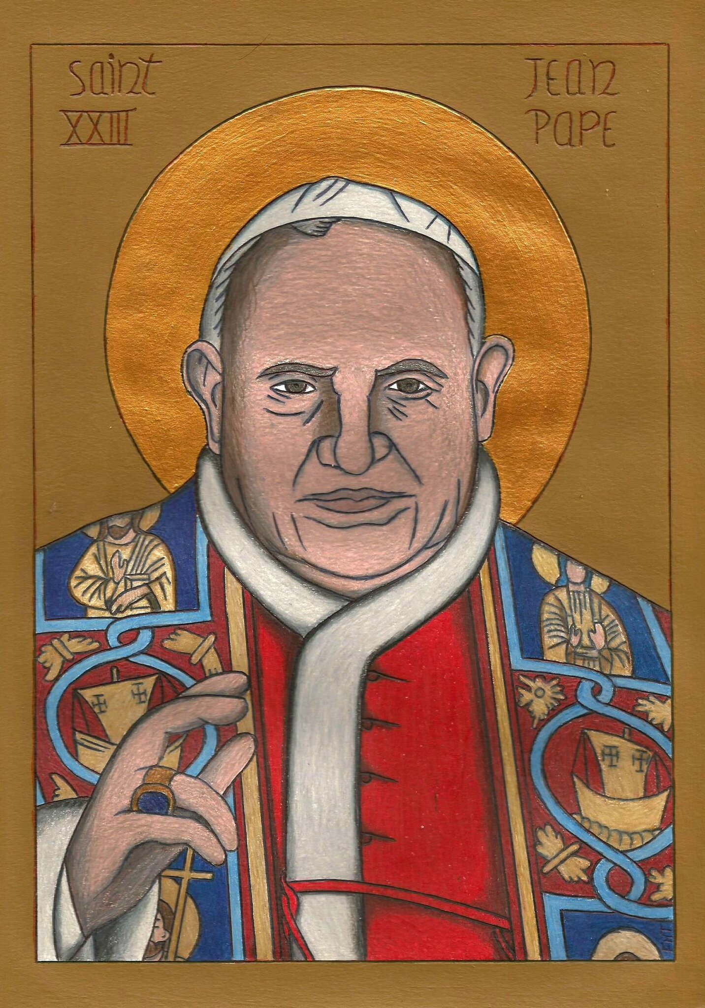 Saint Jean XXIII Icônes et dessins