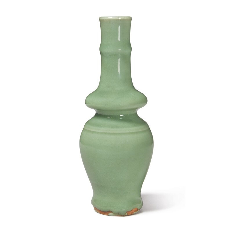 A rare Longquan celadon-glazed kundika, Yuan dynasty (1279-1368)