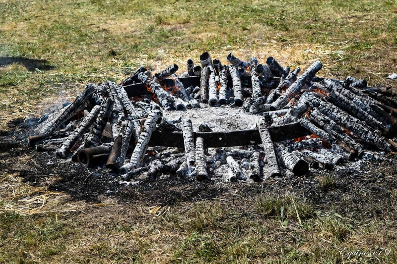 L'embattage ou cerclage d'une roue - Fête de la Meunerie Nieul sur l'Autise (2)