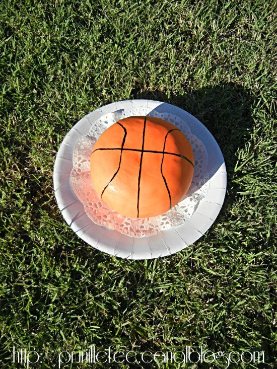 Gateau Ballon De Basket Basketball Cake Prunille Fait Son Show